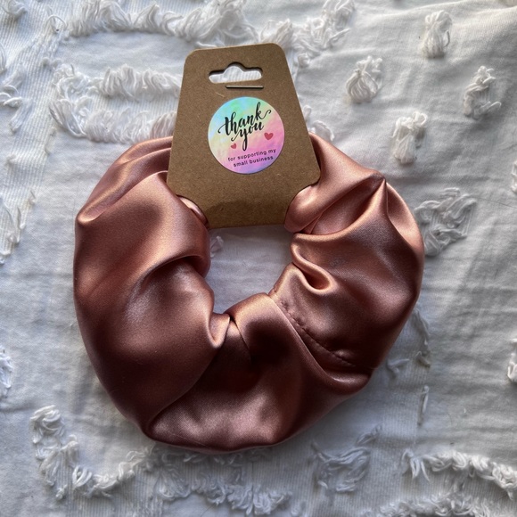 Handmade | Blush Satin Scrunchie - Picture 5 of 8